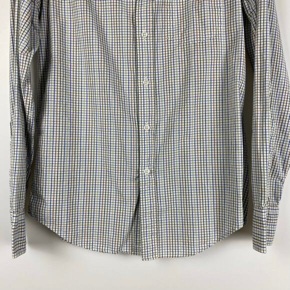 J Crew Mercantile Flex Slim Button Down Plaid Multicolor Shirt Mens Size Small - Picture 5 of 11